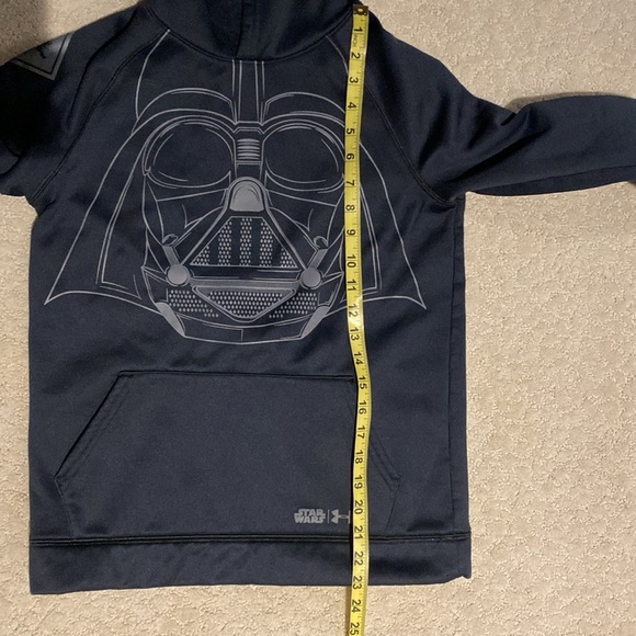 🔆3/$25🔆 Kids (Youth) Under Armour Black Star Wars Hoodie - Picture 7 of 7
